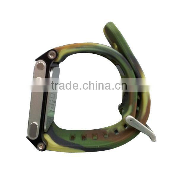 nice design silicone camouflage watchband for mens watch