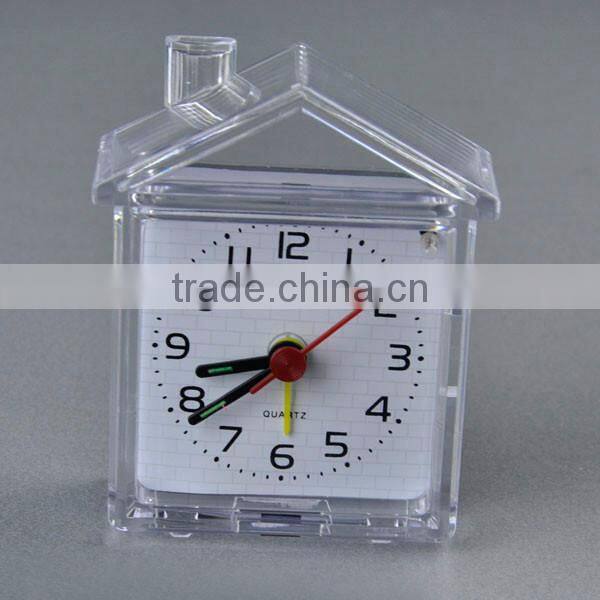 3D House Shaped Plastic Table Alarm Clocks