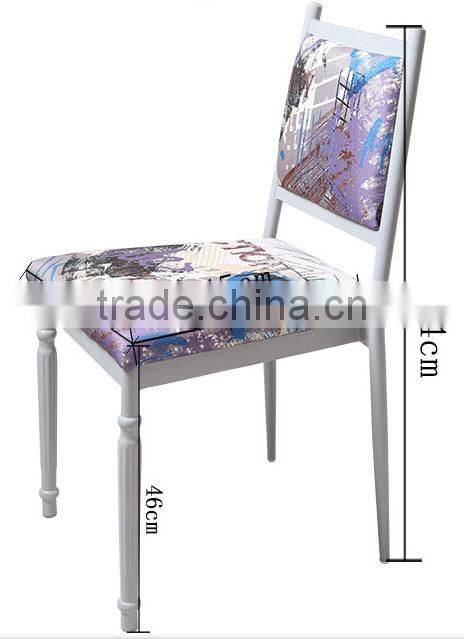 wholesale Quality antique metal square back dining chair QL-T855