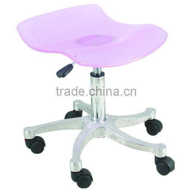 Potable movable Ottoman stool hydraulic chair with wheels used salon furniture F-806