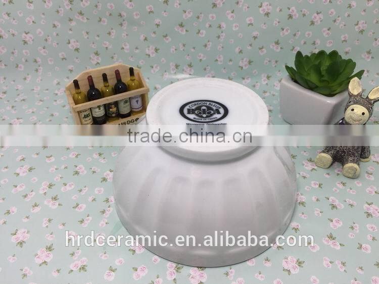 Stocked cheap ceramic rice/salad/soup bowls