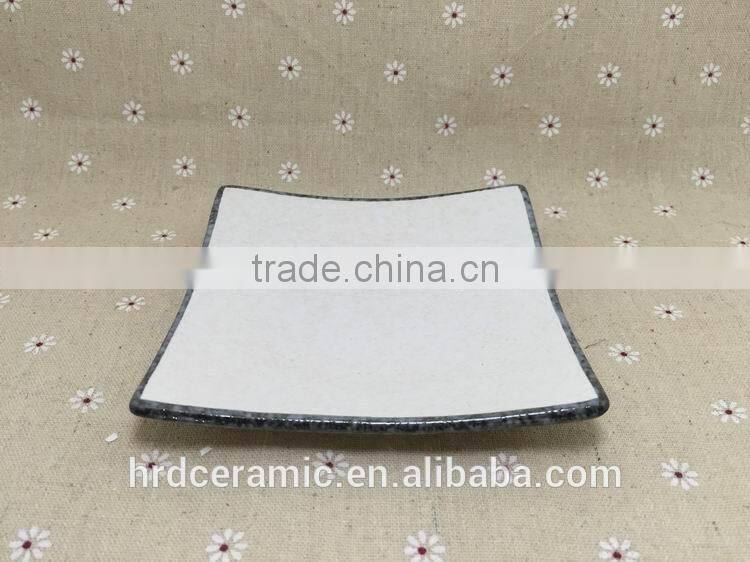 Stocked White Porcelain Square Dish/food dish/soap dish/salad bowl