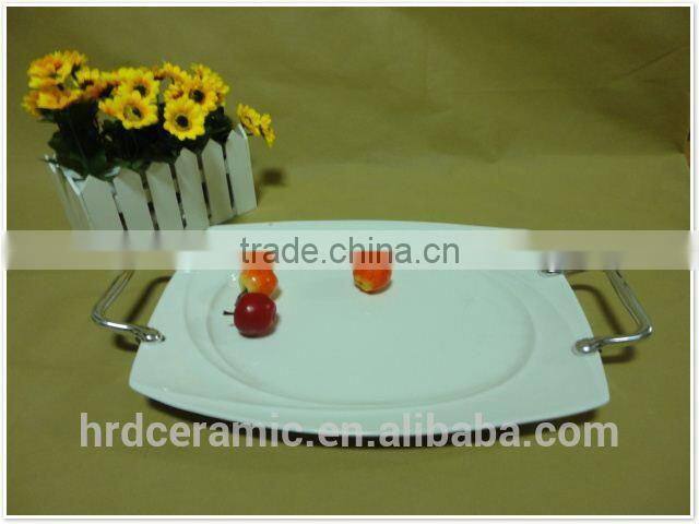 Modern Style 2015 Ceramic Plate With Handle,Ceramic Furniture Handle