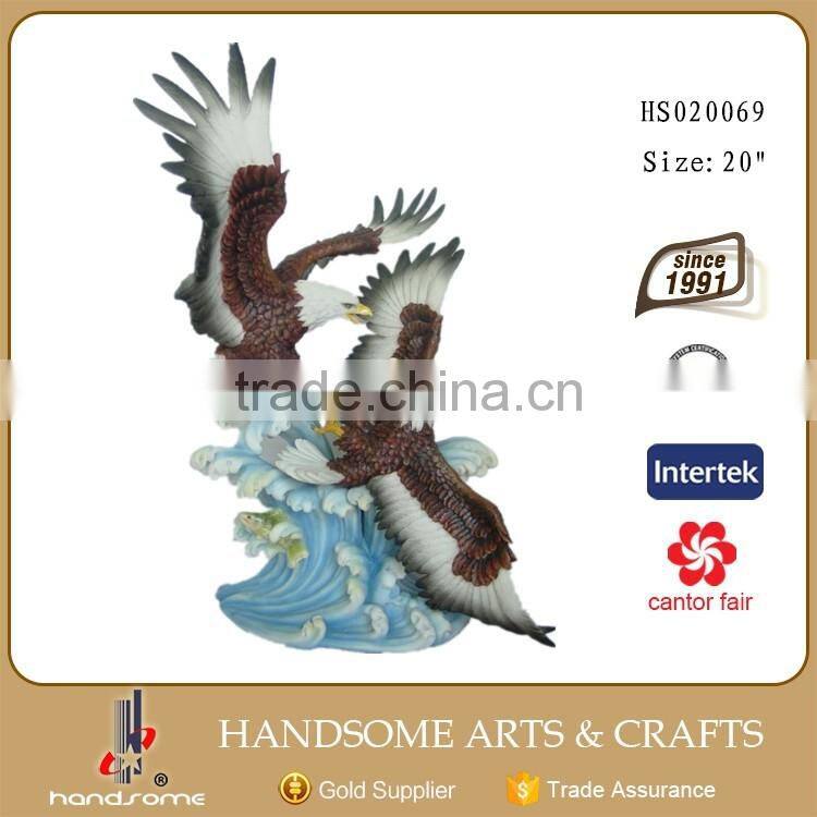 Resin Animal Large Eagle Statues Garden Statue Eagle
