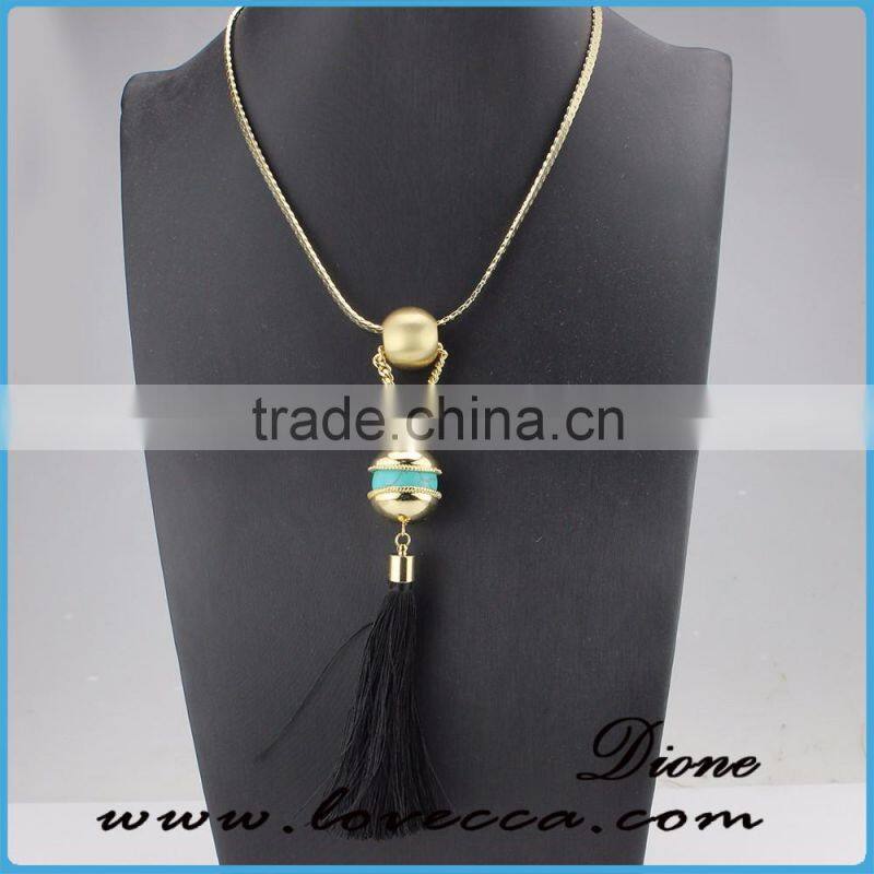 Wholesale Jewelry Gemstone Natural Stone Crystal Quartz Pendant Turquoise Necklace