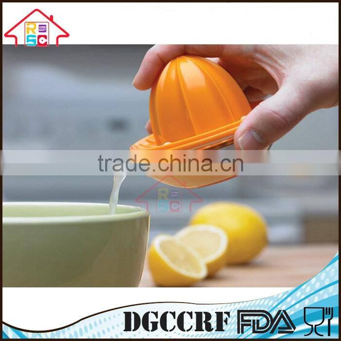 NBRSC Progressive Dome Lid Manual Citrus Juicer Lemon Juice Extractor Hand Plastic Lemon Squeezer