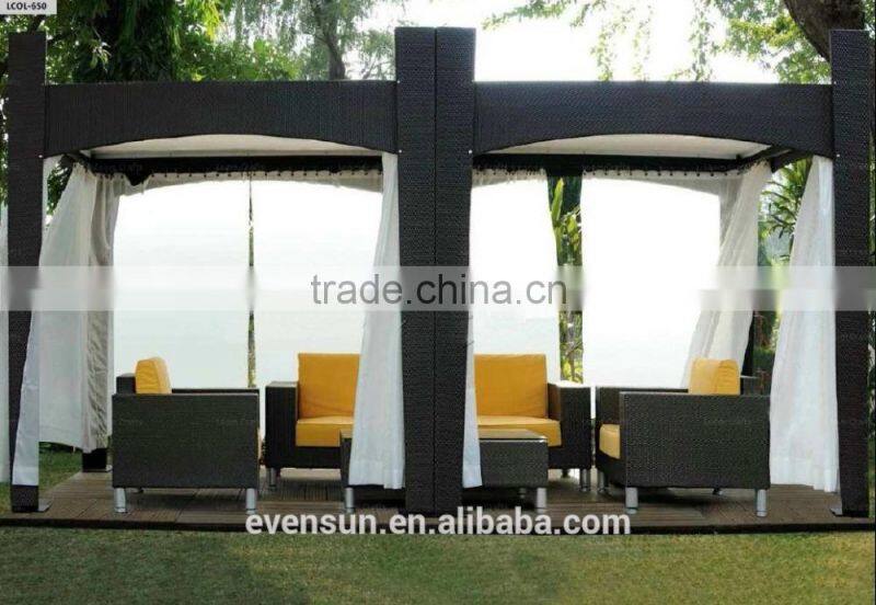 2015 New Waterproof Outdoor Aluminum Patio Rattan Gazebos
