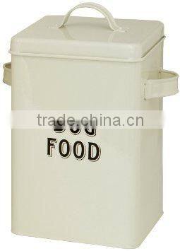 Natural Powder Paint Pets Good Dog Food Storage Canister