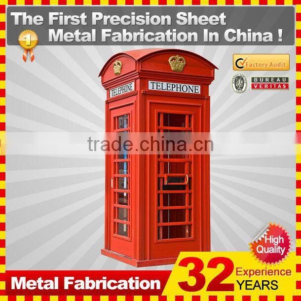 Free standing waterproof public london phone booth stand for sale