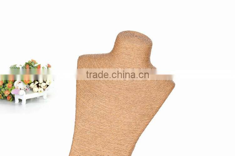 Fashion jewelry display linen neck stands bust stands