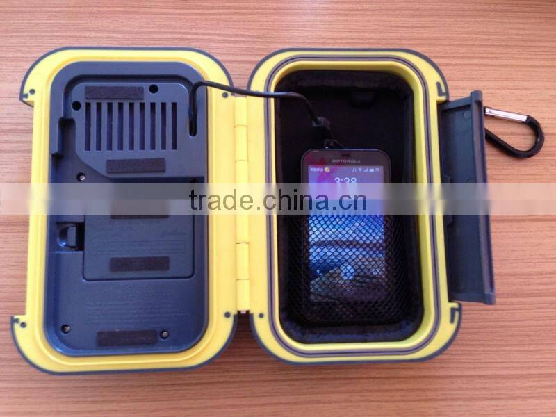 Must-Have outdoor beach item waterproof speaker case transparent for iphone ipad using PVC+ABS material