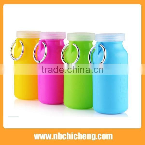 Silicone Outdoor Sports Bottle Silicone Foldable Water Bottle