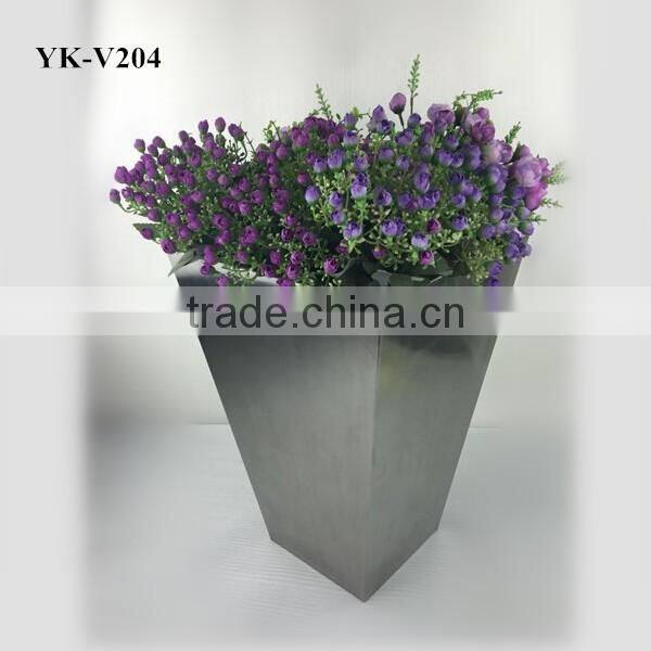 JINXIN 304 Stainless Steel Square Flower Vase