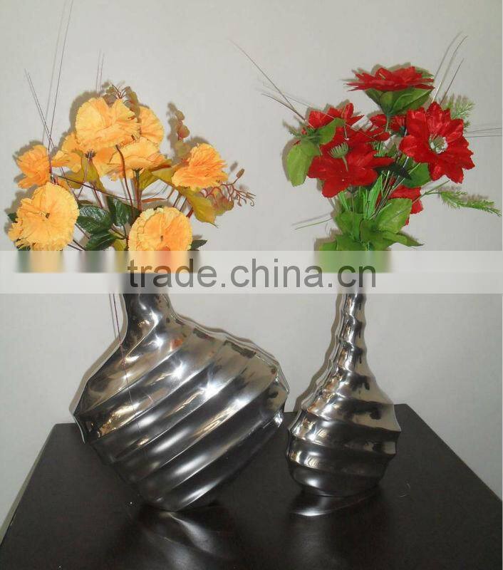 Interior Decoration Aluminium Flower Vases