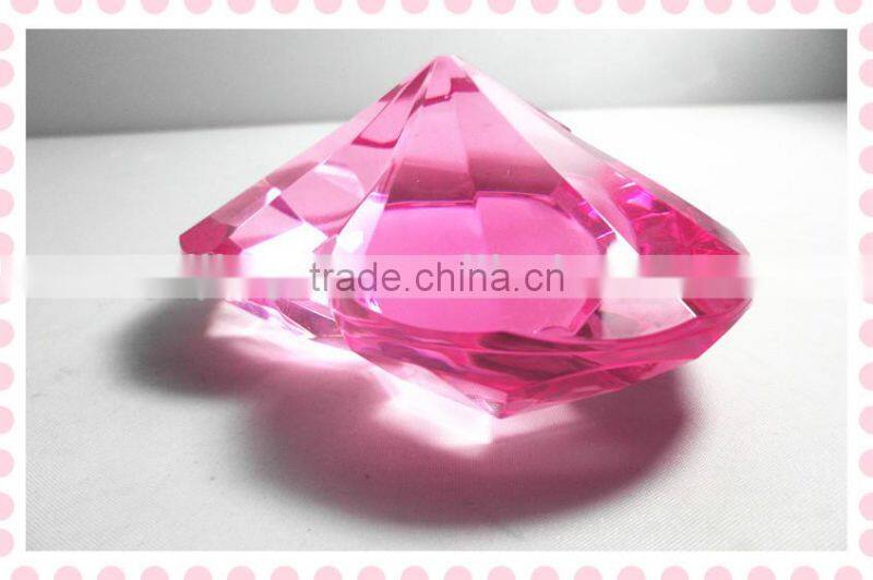 2014 NEW heart shade diamond acrylic wedding table decoration