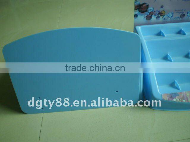 Vacuum forming plastic display for cosmetic