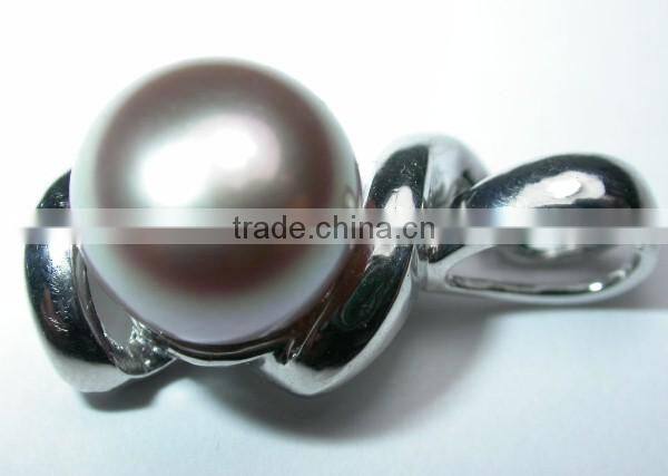 Silver 825 women gift pearl rings Tahitian Pearl Ring