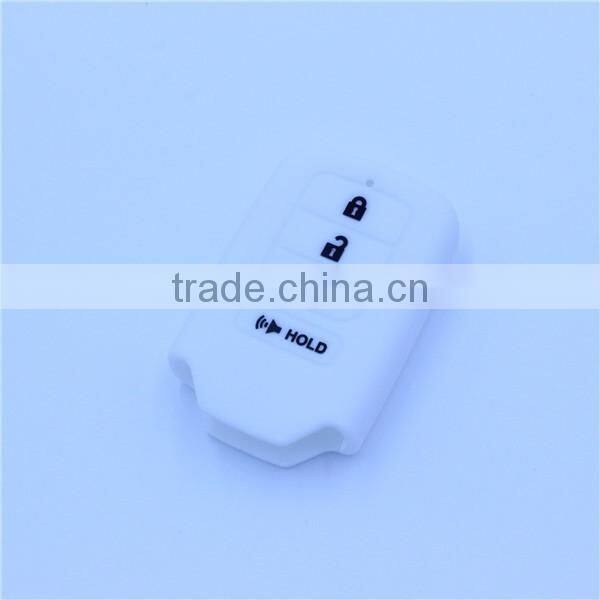 Many colors in stock silicone car key cover for honda 4 buttons