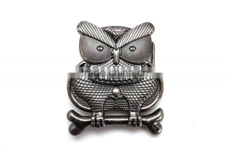 1-1/2" Standard Leather Belt Buckl, Zinc alloy material buckle with Roller, Antique Nickel belt buckle