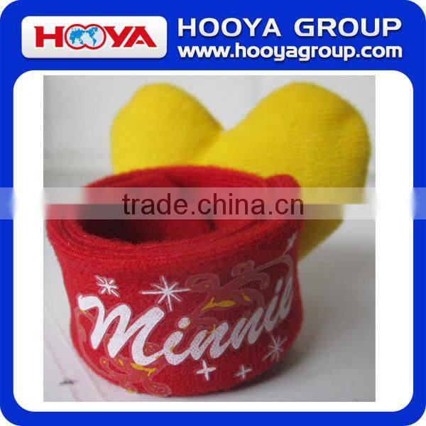 plush slap bracelets heart shape Bangles