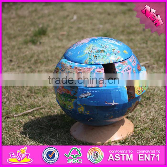 Best intelligent children wooden 3d puzzle ball W14G038