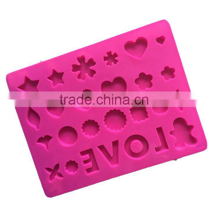 Silicone baking tools wedding decoration fondant mould microwave oven cake pan