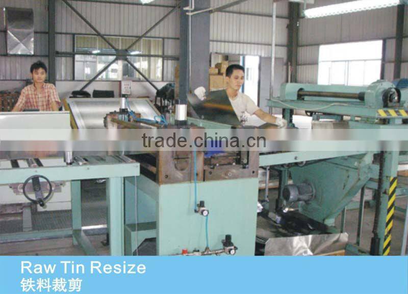 Promotional metal jar candles with lids