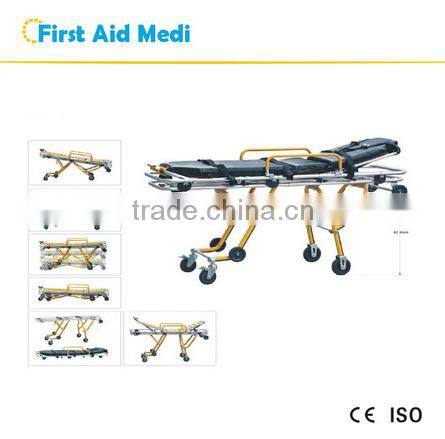 Topmedi folding ambulance stretcher for sale