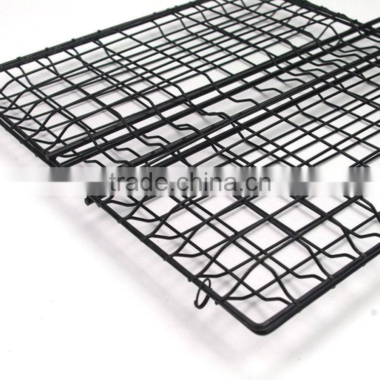 Non-stick BBQ grill crimped wire mesh