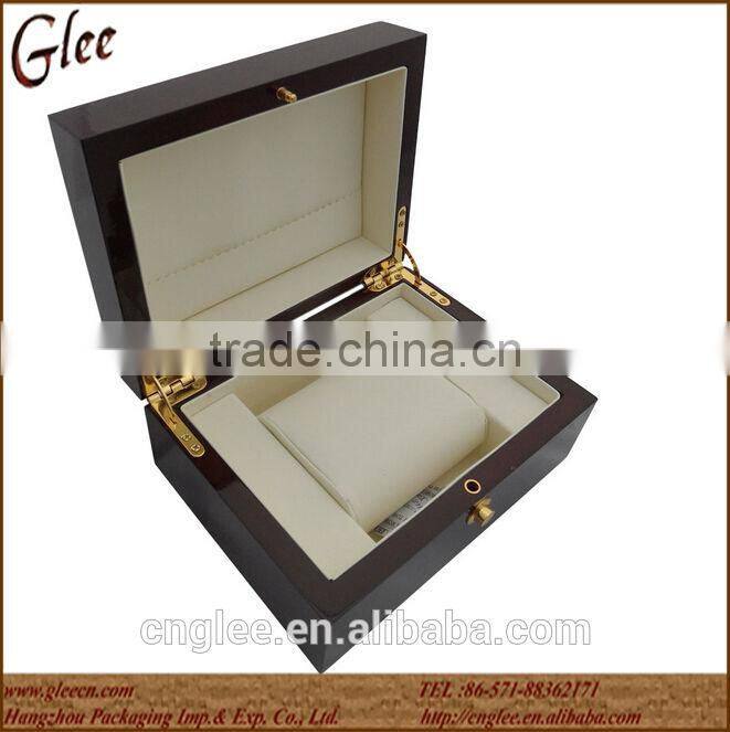 Cheap funky wooden watch boxes with lock wholesale