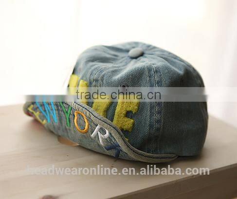 Custom New Casquette TAKE Applique/ Embroidery Distressed Turned-up Brim Caps of children