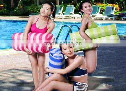 Logo accept Wholesale Nylon Swimming Pool Floating Inflatable Water Hammock