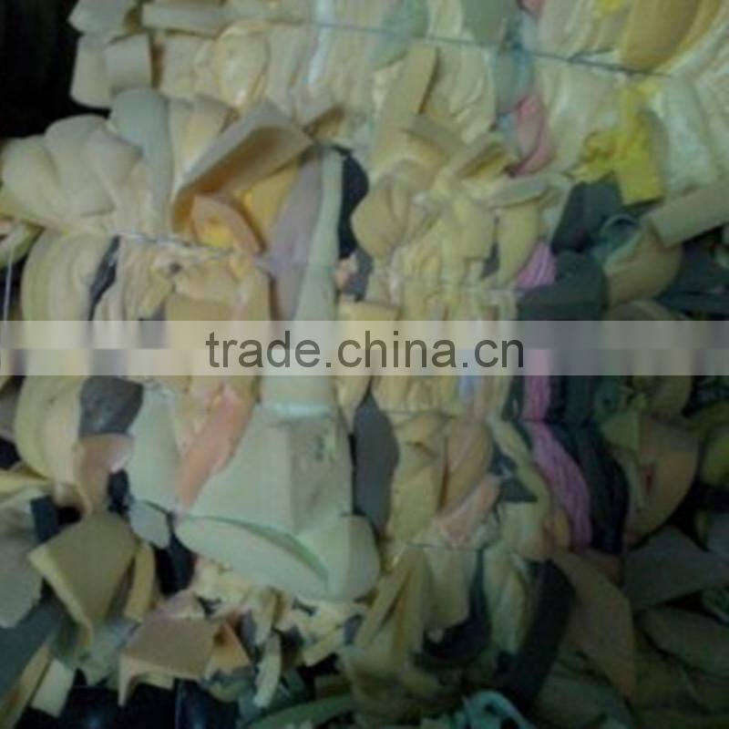 Furniture / mattress foam scrap PU foam scrap bra foam scrap( pure colour &Mix colour)