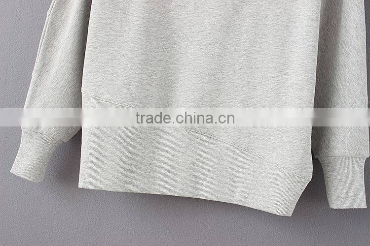 cotton pullover custom latest design no hood wholesale ladies sweatshirt crewneck women manufacturer blank