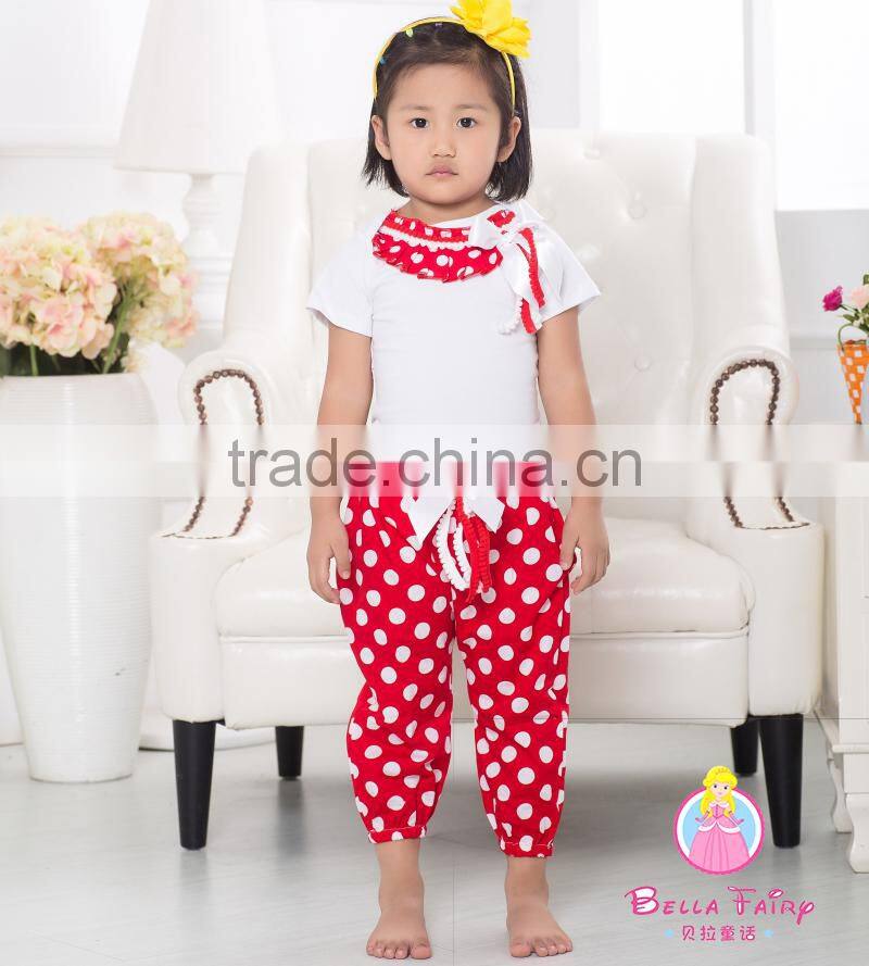 High quality baby outfit boutique kids spring two pieces clothing set wholesale children clothes