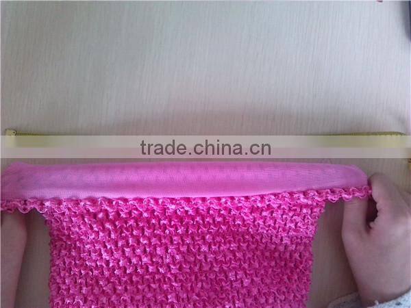 New design crochet top tutu lined