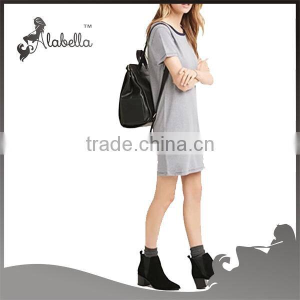 100% Cotton dress tshirt dress xxl size women casual dress