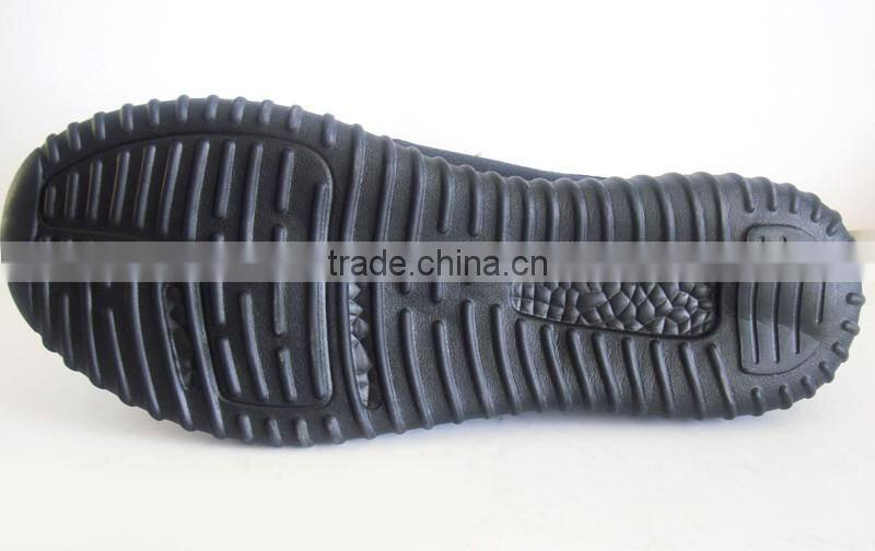 Exotic black and white color running shoes men with EVA outsole