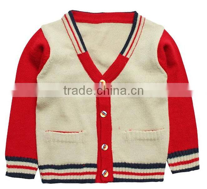little baby boy v collar kids wool cashmere cardigan sweater