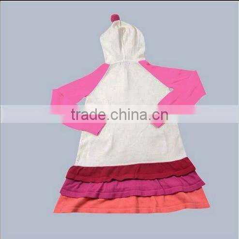 Casual Girls Cotton Long Hooded Dress