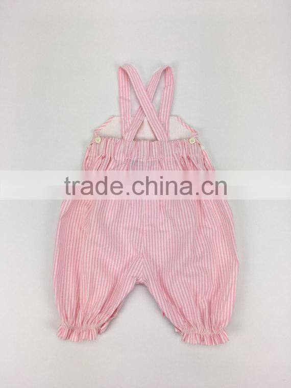 Newborn Baby Summer Clothes Stripes Suspenders Trousers Boutique Wholesale Fashion Girl Romper