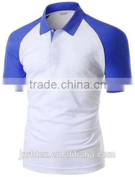 Trade assurance 100 cotton fabric custom men polo shirt design with combination