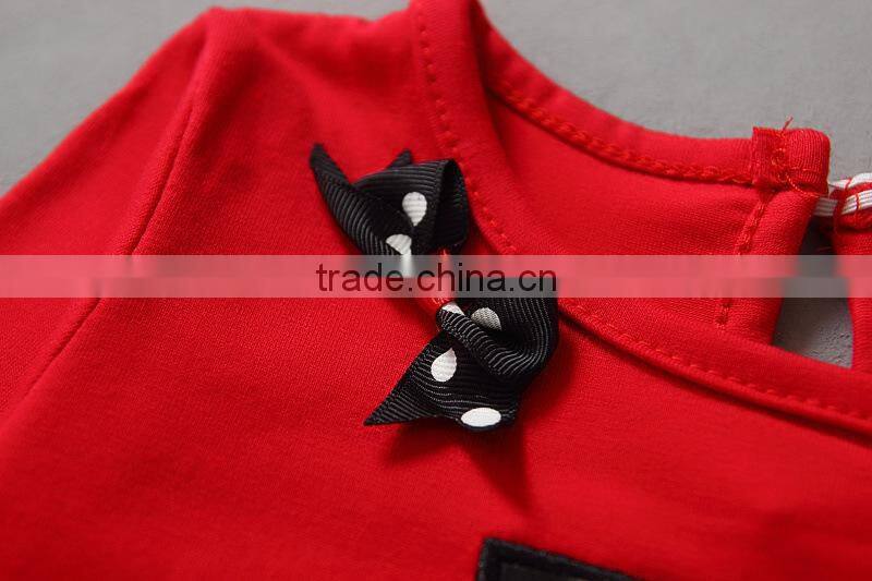 Wholesale Children Boutique Clothing/ Latest Fashion Baby Girls Ruffle Christmas Clothes