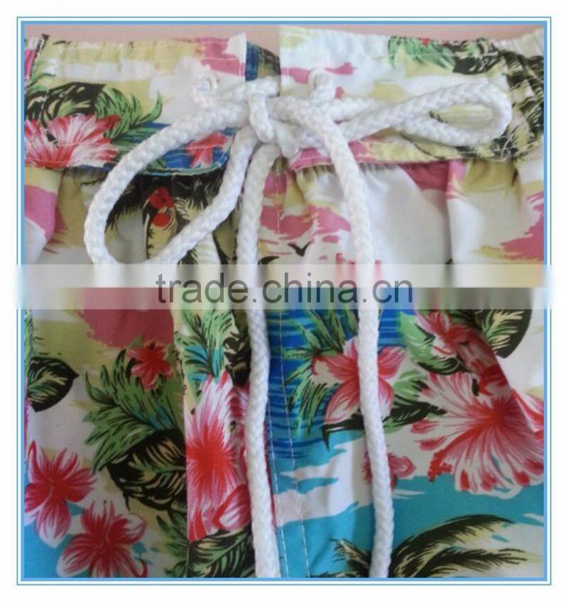 Men's dry wet amphibious sand beach short pants, Comfortable authentic swimming trunks, Printing quick drying Haiwaii Shorts