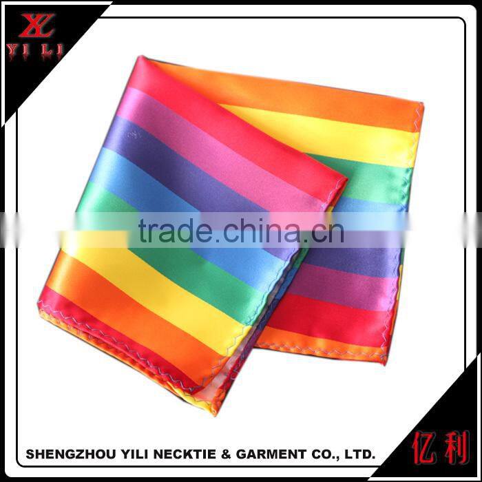 2016 Fashion Stripe design Soft Mens cheap handkerchiefs