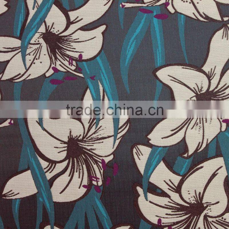 Wholesale jacquard polyester fabric for women, high quality fabric
