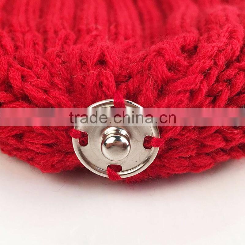 Myfur Lady Fashion Real Raccoon Fur Pompom Striped Knit Hat Wholesale