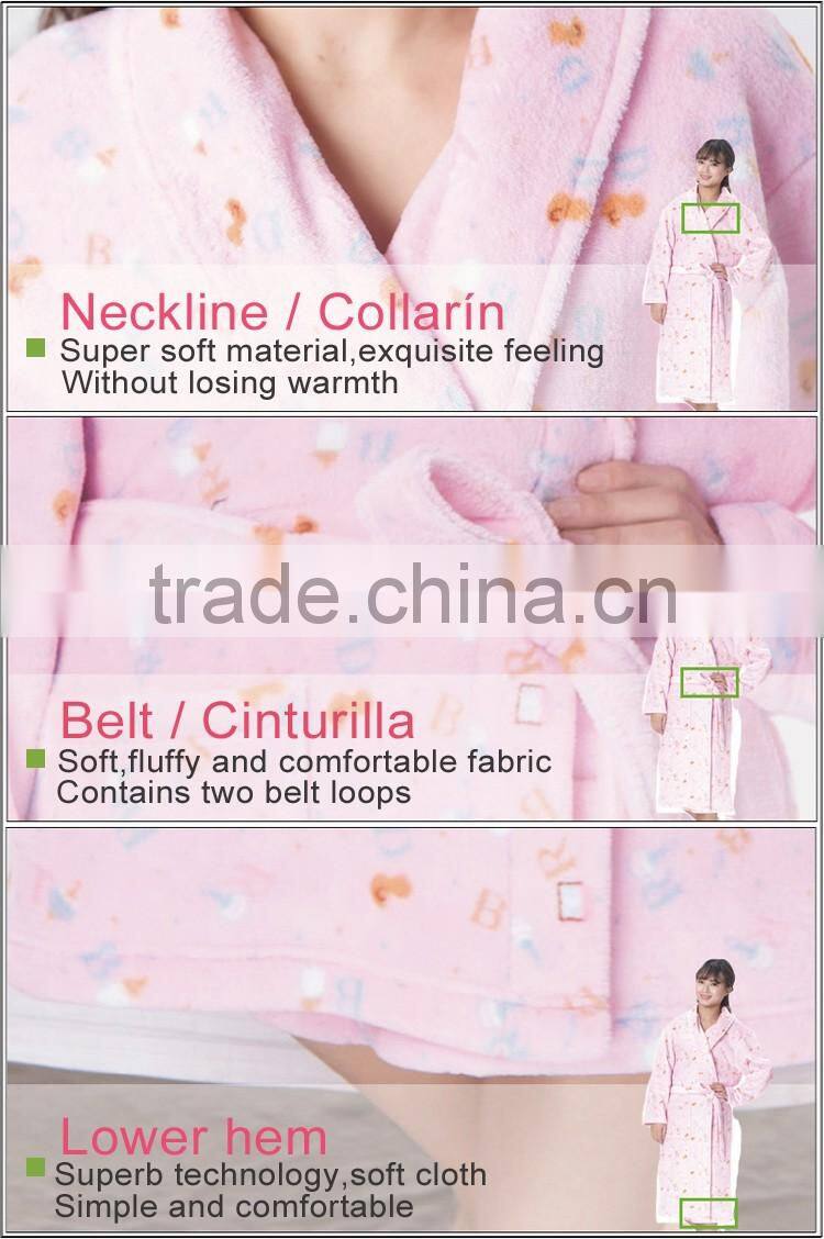 Newest Factory Wholesale Coral Fleece Modern Night Dress