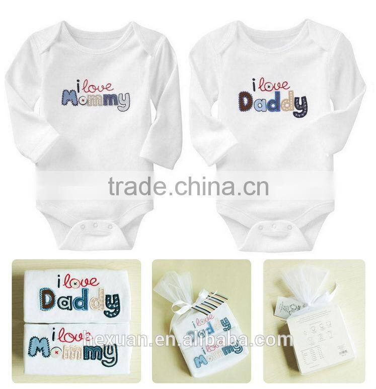 2 pcs long-sleeve Baby romper set, newborn baby gift set ,baby clothing set