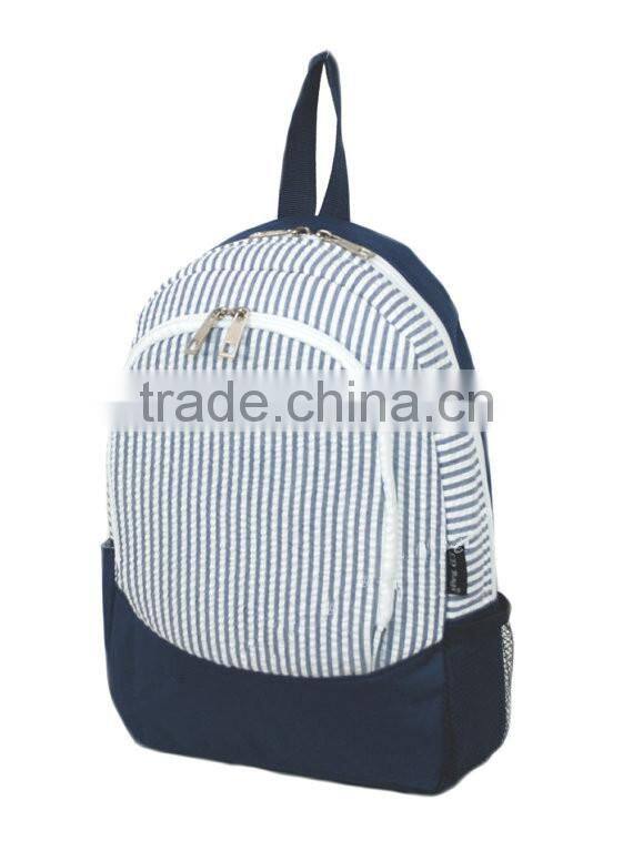 High quality seersucker white Toddler Backpack